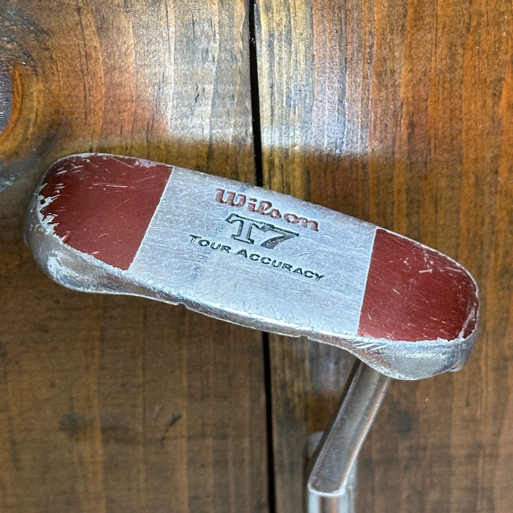 Wilson T7 Tour Accuracy Putter Golf Club Silver Red Grip‎